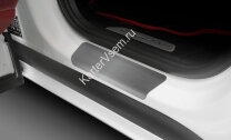 Накладки на пороги Rival для Porsche Cayenne III 2017-н.в., нерж. сталь, с надписью, 4 шт., NP.4601.3 с инструкцией и сертификатом