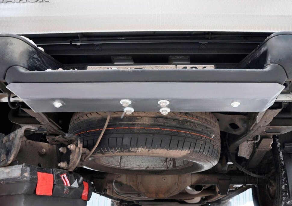 Защита заднего бампера Rival для Volkswagen Amarok 2010-2019, алюминий 4 мм, с крепежом, 333.5841.1