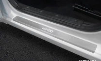 Накладки на пороги Rival для Datsun mi-DO 2015-н.в., нерж. сталь, с надписью, 4 шт., NP.8701.3