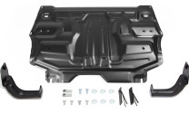 Защита картера и КПП АвтоБроня для Jetta VA3 (V - 1.5) 2023-н.в., штампованная, сталь 1.5 мм, с крепежом, 111.05842.1