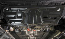 Защита картера и КПП АвтоБроня для Jetta VA3 (V - 1.5) 2023-н.в., штампованная, сталь 1.5 мм, с крепежом, 111.05842.1