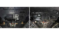 Защита картера и КПП АвтоБроня для Jetta VA3 (V - 1.5) 2023-н.в., штампованная, сталь 1.5 мм, с крепежом, 111.05842.1