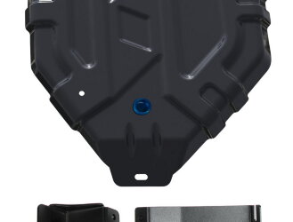 Защита топливного бака Rival для Kia Sportage IV 2016-2018, сталь 1.5 мм, с крепежом, штампованная, 111.2381.1