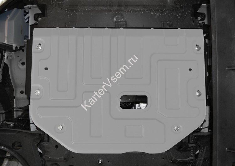 Защита картера и КПП Rival для Ford Transit VII 2014-н.в., штампованная, алюминий 4 мм, с крепежом, 333.1867.1