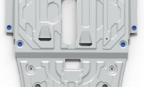 Защита картера и КПП Rival для Mercedes-Benz CLA-klasse AMG C117, X117 (45 AMG) 2013-2016, штампованная, алюминий 4 мм, с крепежом, 333.3928.1