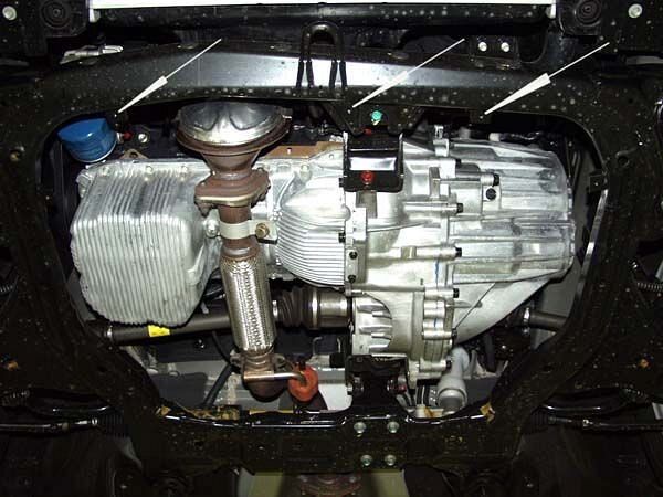 Защита картера и КПП Kia Ceed двигатель 1,4; 1,6; 2,0  (2007-2012)  арт: 11.1565