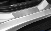 Накладки на пороги Rival для Haval H9 II поколение 2024-н.в., рынок РФ, нерж. сталь, с надписью, 4 шт., NP.9406.3