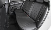 Авточехлы Rival Строчка (зад. спинка 40/60) для сидений Kia K5 седан 2020-н.в., эко-кожа, черные, SC.2811.1