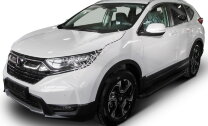 Пороги на автомобиль "Black" Rival для Honda CR-V V 2017-н.в., 173 см, 2 шт., алюминий, F173ALB.2103.1