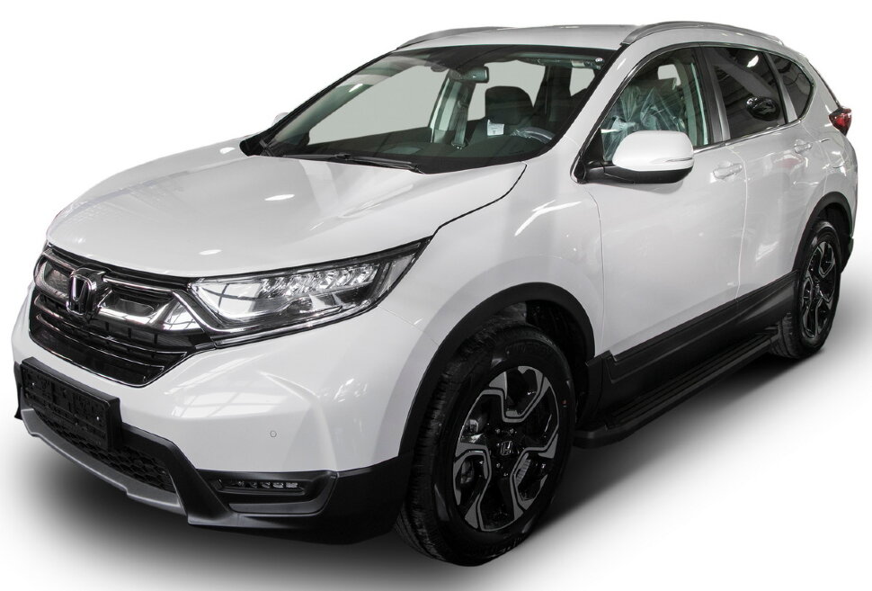 Пороги площадки (подножки) "Black" Rival для Honda CR-V V 2017-н.в., 173 см, 2 шт., алюминий, F173ALB.2103.1 купить недорого