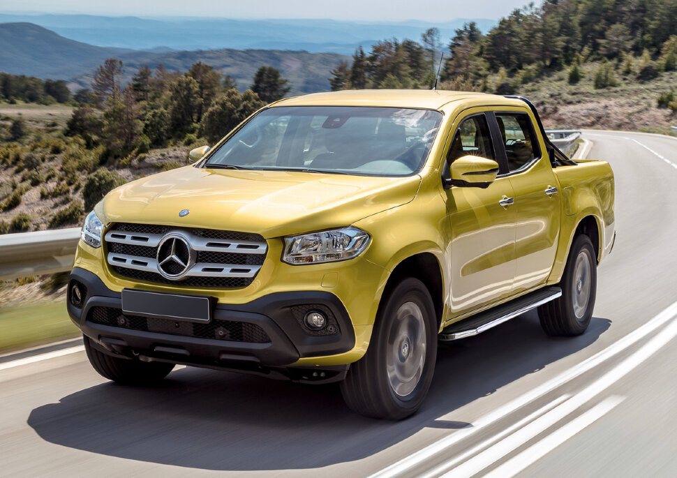 Пороги площадки (подножки) "Premium" Rival для Mercedes-Benz X-klasse 2017-н.в., 193 см, 2 шт., алюминий, A193ALP.3901.1 купить недорого