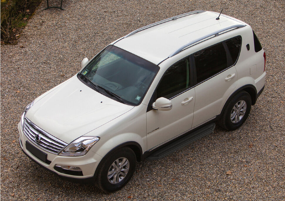 Пороги площадки (подножки) "Premium-Black" Rival для SsangYong Rexton II, III 2007-2017, 173 см, 2 шт., алюминий, A173ALB.5302.1 купить недорого