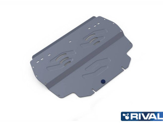 Защита картера и КПП Rival для Audi A3 8P (V - все) 2003-2012, алюминий 4 мм, с крепежом, 333.0315.1