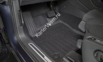 Коврики в салон автомобиля Rival для Volkswagen Tiguan II поколение (РКПП DSG) 2016-2020 2020-н.в., полиуретан, с крепежом, 5 частей, 15805006
