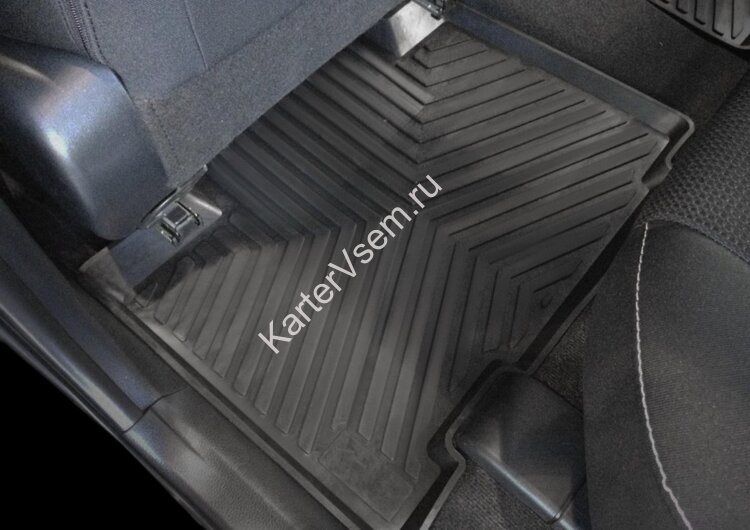 Коврики в салон автомобиля Rival для Toyota RAV 4 CA40 2012-2019, литьевой полиуретан, с крепежом, 5 частей, 65706001