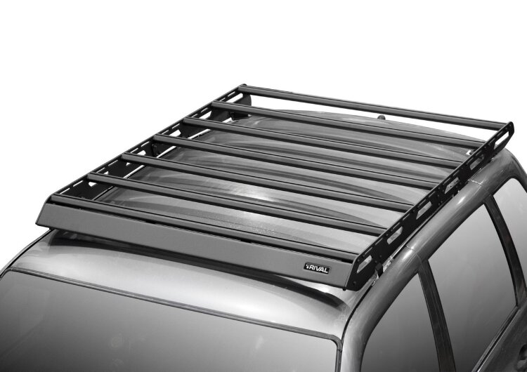 Багажник на крышу автомобиля Rival для Chevrolet Niva I поколение рестайлинг 2009-2020, алюминий 6 мм, разборный, с крепежом, T.6004.1