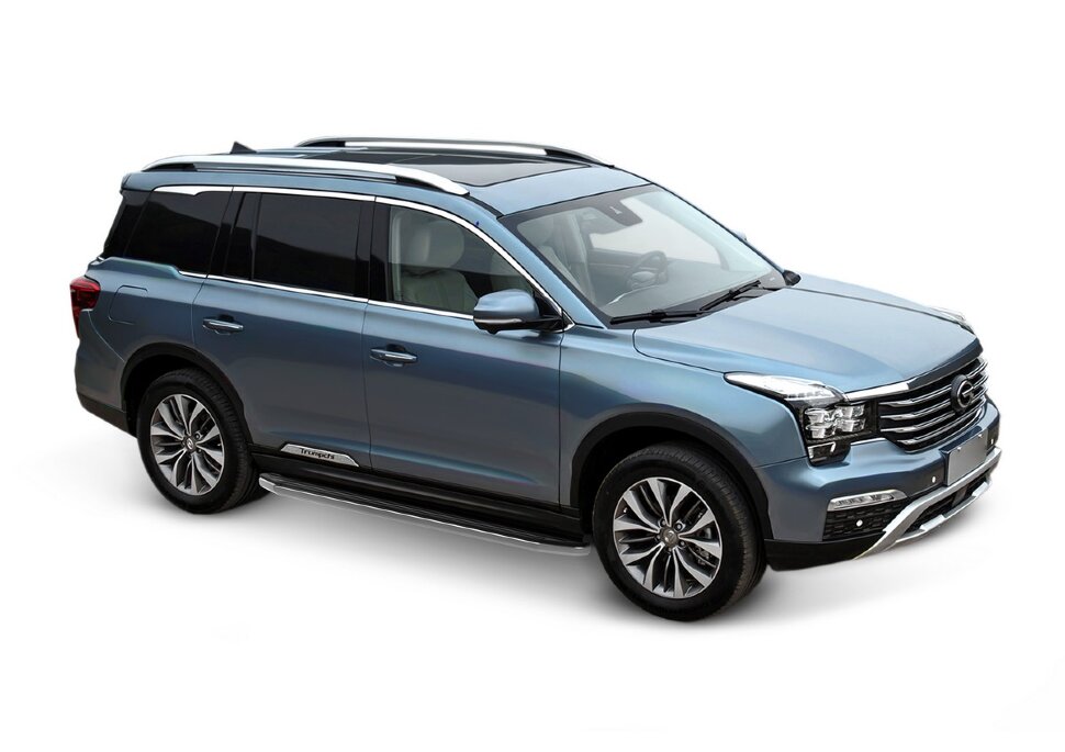 Пороги площадки (подножки) "Premium" Rival для GAC GS8 I поколение 2019-н.в., 180 см, 2 шт., алюминий, A180ALP.9201.1 купить недорого