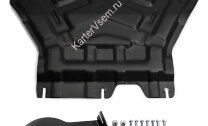 Защита картера и КПП AutoMax для Skoda Octavia A7 (без Webasto) 2013-2017, сталь 1.4 мм, с крепежом, штампованная, AM.5111.1