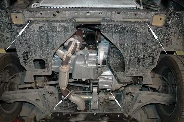Защита картера и КПП Chevrolet Lacetti двигатель 1,4; 1,6; 1,8  (2004-2013)  арт: 04.1788