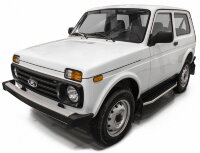 Пороги на автомобиль "Premium" Rival для ВАЗ 2121 (4x4) 3-дв. (вкл. Urban) 1977-2019 2019-н.в., 128 см, 2 шт., алюминий, A128ALP.6004.1