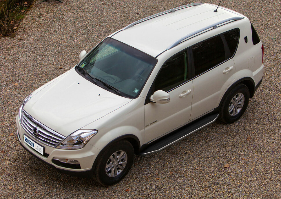 Пороги площадки (подножки) "Premium" Rival для SsangYong Rexton II, III 2007-2017, 173 см, 2 шт., алюминий, A173ALP.5302.1 купить недорого