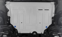 Защита картера и КПП Rival для Audi A3 8V (V - 1.2; 1.4; 1.8) 2012-2016, штампованная, алюминий 3 мм, с крепежом, 333.5128.1
