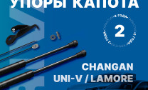 Газовые упоры капота Rival для Changan Lamore 2023-н.в., 2 шт., A.ST.8912.1