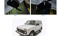 Пороги на автомобиль "Bmw-Style круг" Rival для ВАЗ 2121 (4x4) 3-дв. (вкл. Urban) 1977-2019 2019-н.в., 128 см, 2 шт., алюминий, D128AL.6004.1