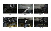 Пороги площадки (подножки) "Premium-Black" Rival для Subaru Forester IV 2012-2018, 173 см, 2 шт., алюминий, A173ALB.5401.1