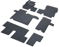 Коврики текстильные в салон автомобиля AutoFlex Business для Hyundai Staria минивэн (8 мест) 2021-н.в., графит, 6 частей, 5230801
