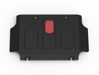 Защита картера АвтоБроня для JAC T6 2018-н.в., сталь 1.8 мм, с крепежом, штампованная, 111.09209.1