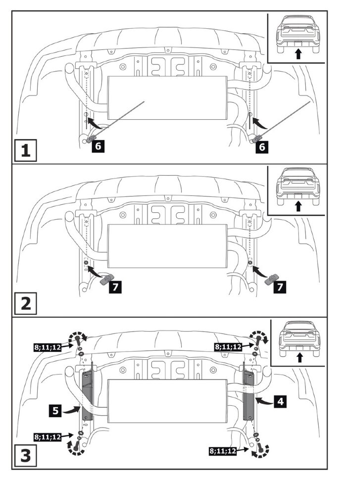 Фаркоп Haval F7 шар E (ТСУ) арт. F.9411.001