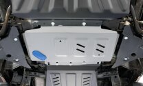 Защита картера Rival для Nissan Pathfinder R51 2004-2010 (устанавл-ся совместно с 333.4164.2), штампованная, алюминий 4 мм, с крепежом, 333.4165.2