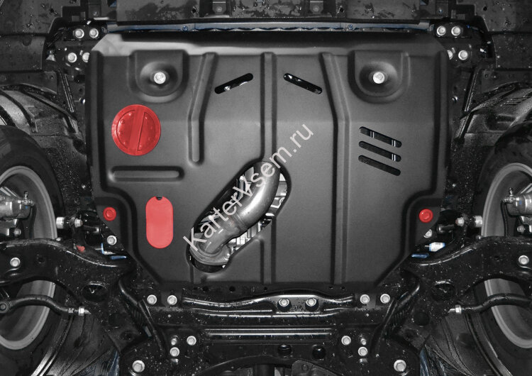 Защита картера и КПП АвтоБроня для Lexus NX 300 2017-н.в., штампованная, сталь 1.8 мм, с крепежом, 111.03207.1