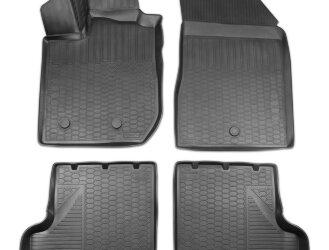Коврики в салон автомобиля AutoMax для Lada Xray хэтчбек (без вещевого ящика) 2015-н.в., полиуретан, с крепежом, 4 шт., 5205512AM