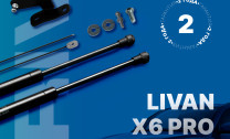 Газовые упоры капота Rival для Livan X6 Pro 2023-н.в., 2 шт., A.ST.1905.1