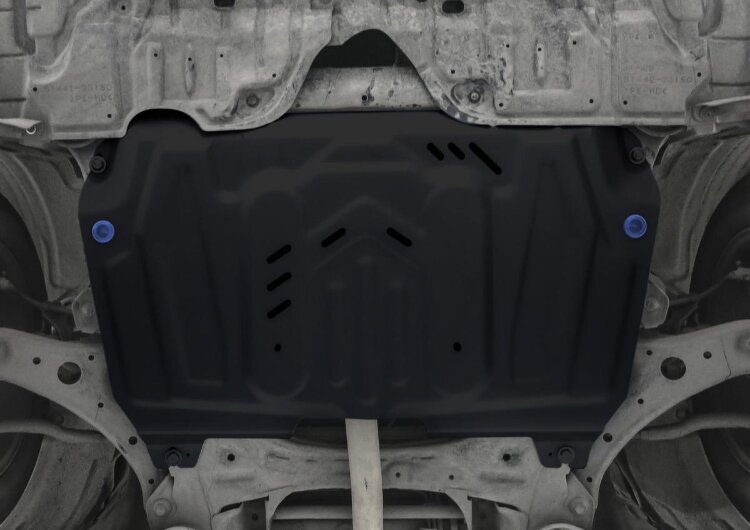 Защита картера и КПП Rival (увеличенная) для Lexus ES VI 2012-2018, сталь 1.8 мм, с крепежом, штампованная, 111.5781.1