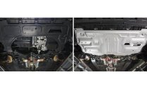 Защита картера и КПП AutoMax для Seat Ibiza IV (V - все) 2008-2015/Skoda Fabia II (V - 1.2; 1.4; 1.6) 2007-2014/Skoda Fabia RS II (V - 1.4 (180 л.с.)) 2010-2014/Skoda Rapid I (V - все) 2013-2020/Skoda Rapid II (V - 1.6) 2020-н.в./Skoda Roomster (V - все)