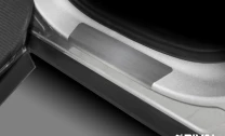 Накладки на пороги Rival для Hyundai Tucson IV 2021-н.в., нерж. сталь, с надписью, 4 шт., NP.2316.3