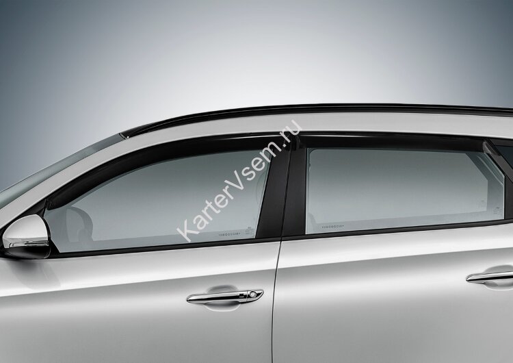 Дефлекторы окон AutoFlex для Hyundai Tucson III 2015-2020, акрил, 4 шт., 823005