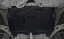 Защита картера и КПП Rival (увеличенная) для Lexus RX 270/350 2008-2015, сталь 1.8 мм, с крепежом, штампованная, 111.5781.1