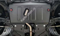 Защита картера и КПП АвтоБроня для Toyota Highlander U70 2020-н.в., штампованная, сталь 1.8 мм, с крепежом, 111.09549.1