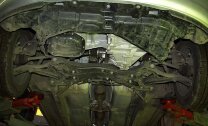 Защита картера и КПП Toyota Echo двигатель 1,0; 1,3; 1,5; 1,4D  (1999-2005)  арт: 24.0427