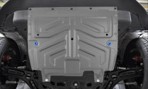 Защита картера и КПП Rival для Belgee X50 РКПП FWD (V - 1.5) 2023-н.в., штампованная, алюминий 3 мм, с крепежом, 333.1922.1