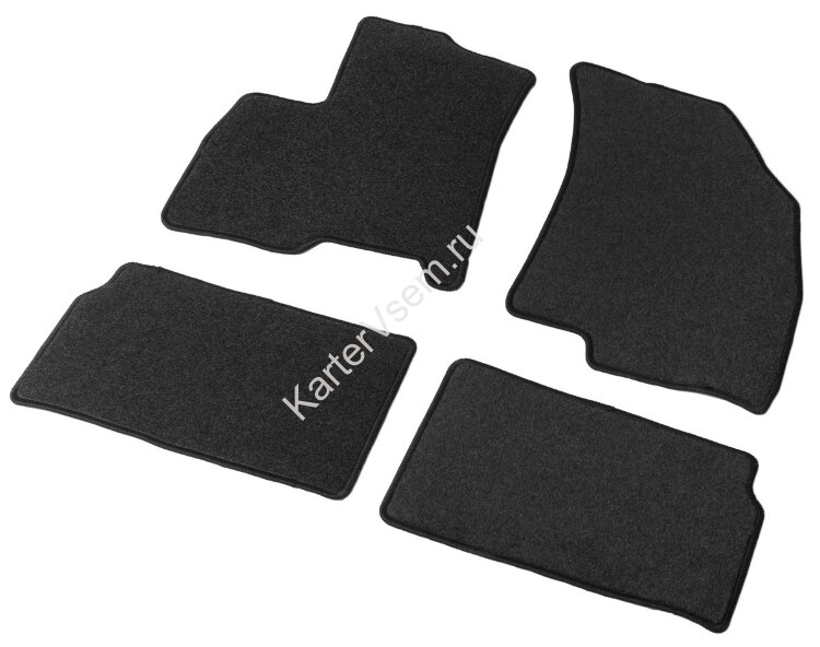 Коврики текстильные в салон автомобиля AutoFlex Standard для Chery Tiggo 8 2020-н.в., графит, 4 части, 4090201