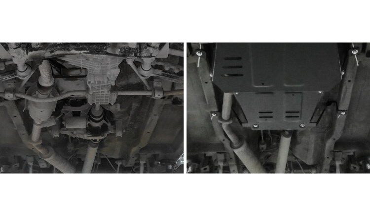 Защита РК АвтоБроня для ВАЗ 2121 (4x4) 1977-2021 (устанавл-ся совместно с 222.06041.1), штампованная, сталь 3 мм, с крепежом, 222.06042.1