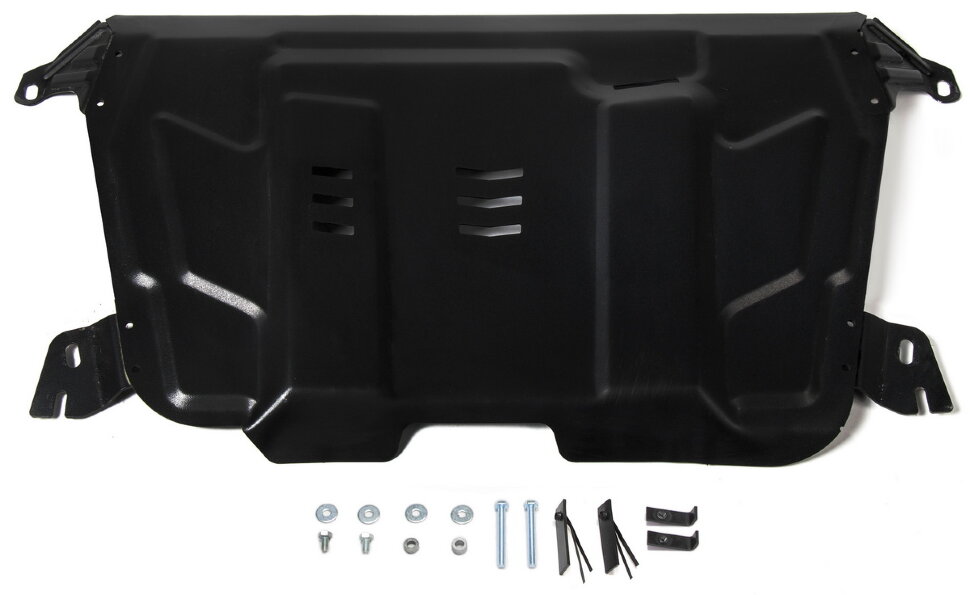 Защита картера и КПП АвтоБроня для Lexus RX 270/350 2008-2015, штампованная, сталь 1.5 мм, с крепежом, 111.09519.1