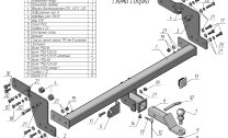 ТСУ (Фаркоп) для Mitsubishi L200 VI (2023-н.в.) арт.M120-E