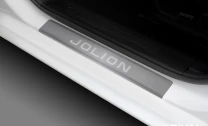 Накладки на пороги Rival для Haval Jolion 2021-н.в., нерж. сталь, с надписью, 4 шт., NP.9403.3