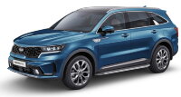 Пороги на автомобиль "Premium" Rival для Kia Sorento IV 2020-н.в., 180 см, 2 шт., алюминий, A180ALP.2806.1